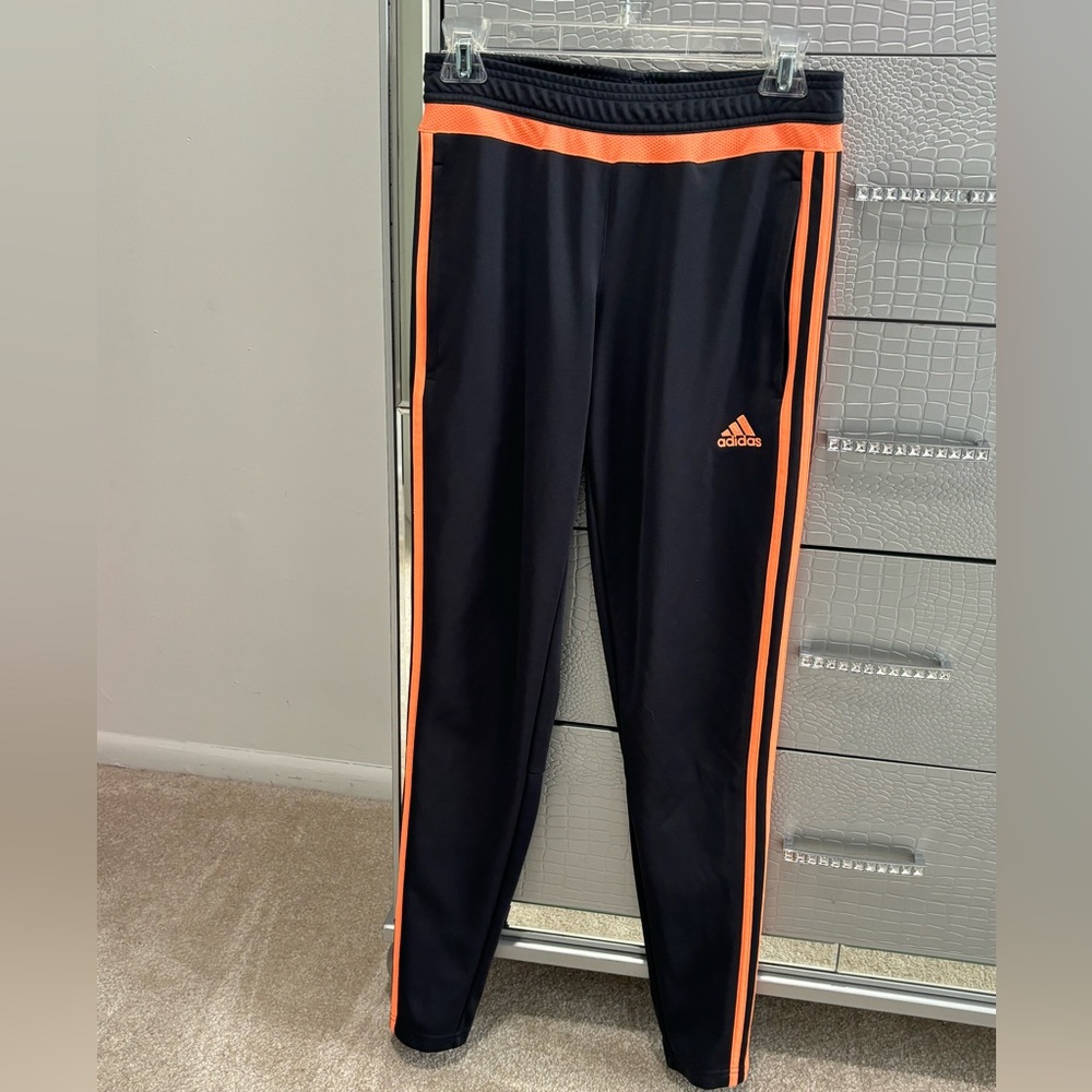 Adidas climacool sweat pants black peach/orange